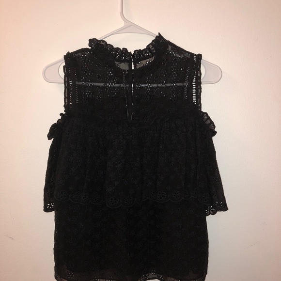 Rebecca Taylor open shoulder eyelet top - Picture 5 of 5